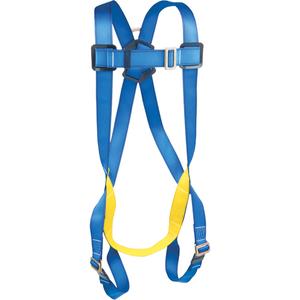 Entry Level Vest-Style Harness - Fall Arrest, A, 310 lbs., Universal, Back, Pass-Through/Mating, Pass-Through/Mating