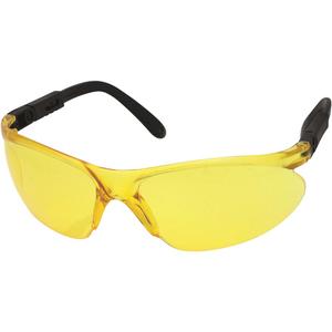 CNC™ Safety Glasses with Adjustable Temples - Meets/Exceeds CSA Z94.3/ANSI Z87+, Yellow, Blue Mirror, Indoor/Outdoor, Clear, Anti-Scratch