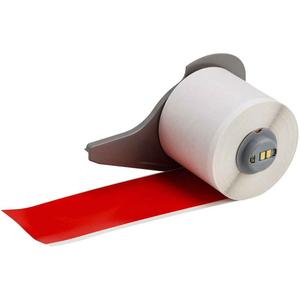 Indoor-Outdoor Label Printer Tape - Vinyl, Red, 2", BMP® 71, 50 feet