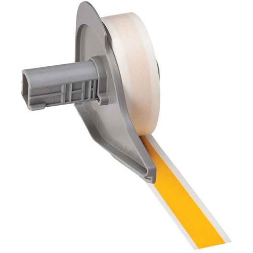 Repositionable Label Printer Tape - Vinyl, Yellow, 0.5", BMP® 71, 50 feet