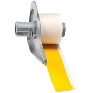 Repositionable Label Printer Tape - Vinyl, Yellow, 1", BMP® 71, 50 feet