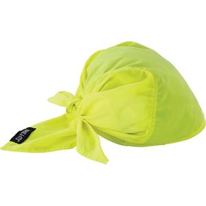 Chill-Its® 6710CT Cooling Triangle Hats - High Visibility Lime-Yellow, Evaporative, PVA Cooling Towel