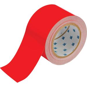 ToughStripe® Floor Marking Tape - Red, Polyester, 2", 100'