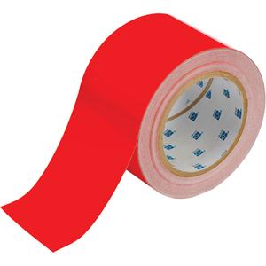 ToughStripe® Floor Marking Tape - Red, Polyester, 3", 100'