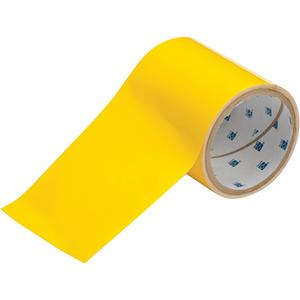 ToughStripe® Floor Marking Tape - Yellow, Polyester, 4", 100'