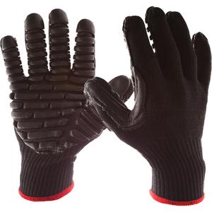 Original Blackmaxx Vibration Gloves - 2X-Large, Knit Wrist, Green, 11, EN388 Level 3, EN388 Level 2