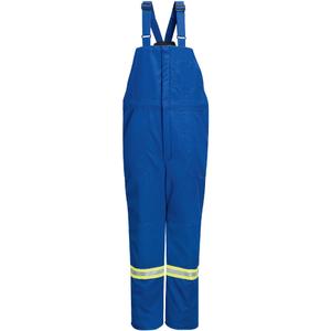 Deluxe Flame-Resistant Insulated Bib Overalls with Reflective Trim - Large, X-Large, 2X-Large, Royal Blue, 69.5 cal/cm², NFPA 70E, 4