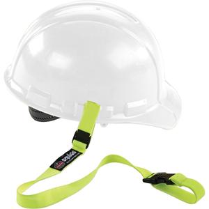 Squids® 3150 Elastic Hardhat Tool Lanyard - Bungee, Buckle/Loop, 2 lbs., 21.5" - 48", Lime