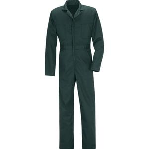 Coveralls - Poly-Cotton, 36, 38, 40, 42, 44, 46, 48, 50, 52, 54, 56, 58, Green, Men's