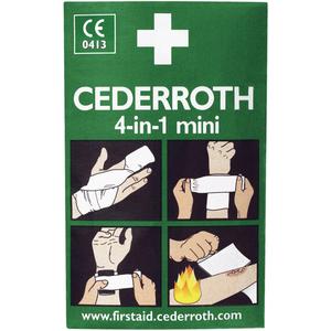 Cederroth 4-in-1 Bloodstopper - 5", 3", Class 1, Small Pad (3" x 5") w/ 1 disposable elastic bandage
