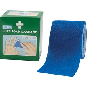 Soft Foam Bandages - Self-Adherent, Cut to Size, 2-1/2", Class 1, 2.5" x 6.5 yds, Blue