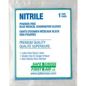 Medical Examination Gloves - Large, Nitrile, 5-mil, Untextured, Clear, Powder-Free, None, Class 2, Unrated