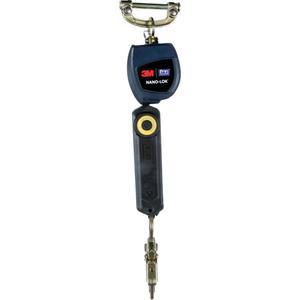 Nano-Lok™ Self-Retracting Lifelines - 6', 1, Web, Swivel, Without Unit Connector, Steel, Snap Hook, Steel