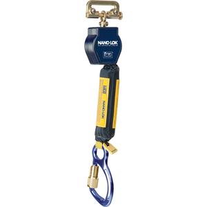 Nano-Lok™ Self-Retracting Lifelines - 6', 1, Web, Swivel, Without Unit Connector, Steel, Carabiner, Aluminum