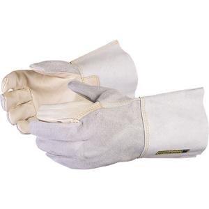 Endura® TIG Welding Gloves - Medium, Small, X-Large, 2X-Large, Unlined, Grain Cowhide, 12, Gauntlet