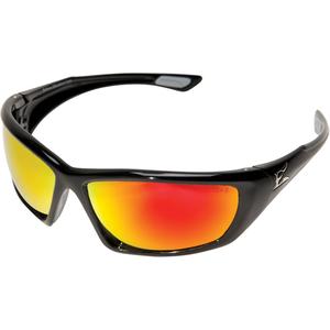 Robson Safety Glasses - Meets/Exceeds CSA Z94.3/MCEPS GL-PD 10-12, Mirror/Red, Anti-Scratch, Black