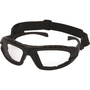 Dustdevil™ Black Frame Safety Glasses - Meets/Exceeds CSA Z94.3/ANSI Z87+, Clear, Grey, Anti-Fog/Anti-Scratch