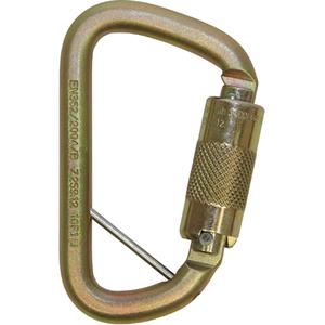 Rollgliss™ Technical Rescue Offset D Fall Arrest Carabiner - 3600 lbs, Steel, 25/32"