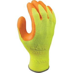 317 Fluorescent High-Visibility Gloves - Large, Small, Medium, X-Large, Polyester, Rubber Latex, Dipped Palm, Unlined, EN 388 Level 2, EN 388 Level 1, EN 388 Level 4, EN 388 level 2