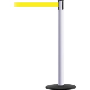 Advance TensaBarrier® Barrier Post - 36", Steel, Yellow, Yellow, 7.5', Blank, Post/tape combination, 7.5' L x 2" W