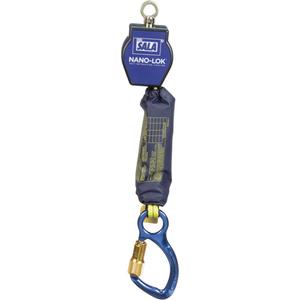 Nano-Lok™ Quick Connect Self-Retracting Lifeline - 6', 2, Stainless Steel, Swivel, Web Loop, Steel, Carabiner, Aluminum