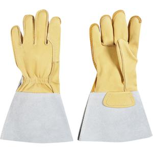 Lineman's Glove - Large, Unlined, Grain Cowhide, Safety, Leather, Per Pair, 48, 14