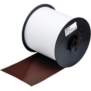 B-595 Indoor/Outdoor Grade Printer Tape - Vinyl, Brown, 100", MiniMark, 4"
