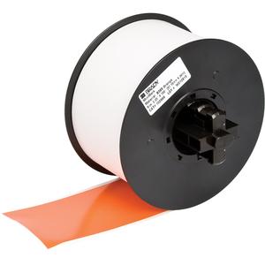 B-595 Indoor/Outdoor Grade Printer Tape - Vinyl, Orange, 100", MiniMark, 1/2"