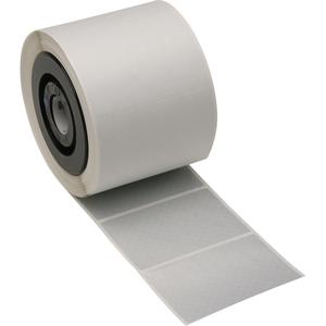 B-438 Tamper-Evident Printer Tape - Polyester, Silver, 1", MiniMark, 3", 650