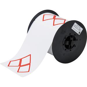 B-7569 Pre-Printed GHS/CLP Chemical Labels - Vinyl, Red/White, 6.100", BBP® 31/BBP® 33/BBP® 35/BBP® 37/BBP™ 30, L3A Diamond + Text