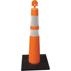 Channelizer Cone - 42", Orange, HDPE, Standard, MUTCD