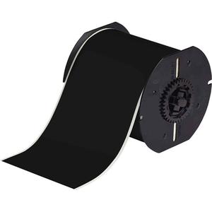 Indoor-Outdoor Label Printer Tape - Vinyl, Black, 4", BBP® 31/BBP® 33/BBP® 35/BBP® 37/BBP™ 30/BradyPrinter S3100/BradyPrinter i3300/BradyPrinter S3000, Outdoor, 100', Gloss