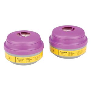 North® N Series Respirator Cartridges - Gas/Vapour Cartridge, Organic Vapour/Acid Gas/P100, RU6500 Series Fullfacepiece, 2, Package
