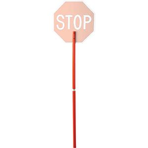 Traffic Control Sign Plastic Handle - Safety Orange, Stop, 2", Plastic