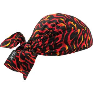Chill-Its® 6710CT Cooling Triangle Hats - Multi-Colour, Flames