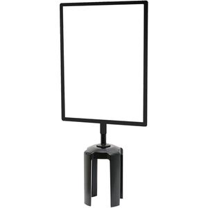 Tensabarrier® Sign Frame with Adapter - Black, 11", 14"