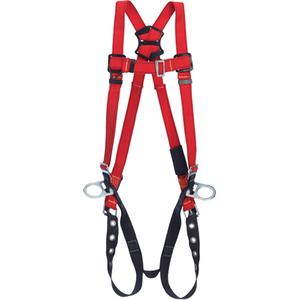 PRO™ Vest-Style Welders Harness - Work Positioning/Fall Arrest, AP, 420 lbs., Medium/Large, X-Large, Back - Side, Tongue Buckle, Pass-Through/Mating