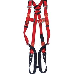 PRO™ Vest-Style Welders Harness - Descent Control/Fall Arrest/Evacuation/Retrieval, ADE, 420 lbs., Medium/Large, Back - Front - Shoulder, Tongue Buckle, Pass-Through/Mating