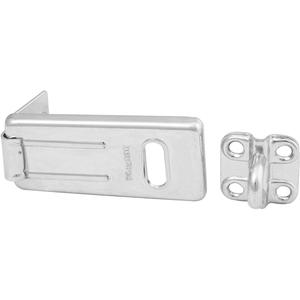 General Security Hardened Steel Hasp - 1, Silver, Hard Wrought Steel Body, 3.5, 89, 11/32"
