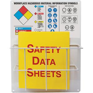 Haz-Mat Basket Style Centre Boards - English, WHMIS, Included, Centre with MSDS Binder, English