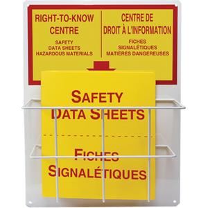 Basket Style Centre Boards - English & French, Right-To-Know, Included, SDS Single Basket English/French