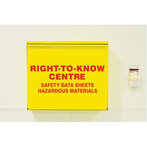 Storage Cabinets - English, Right-To-Know, Included, SDS Cabinet w/Binders, English