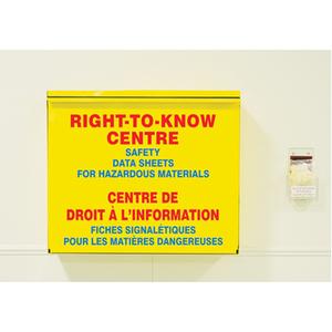 Storage Cabinets - English & French, Right-To-Know, Included, SDS Cabinet w/Binders, English/French