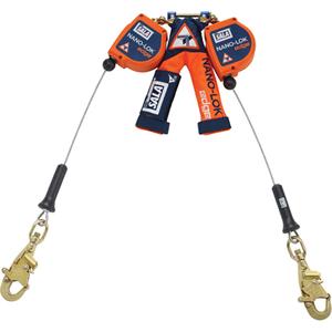Nano-Lok™ Edge Self-Retracting Lifelines - 8', 2, Stainless Steel, Swivel, Without Unit Connector, Steel, Snap Hook, Steel