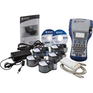 BMP®41 Facility ID Starter Kit - 2.1" W x 1.4" H - 2.94 sq. in., 1", 133 mm/sec, Black and Grey, 300, 1, QWERTY
