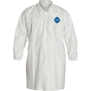 Lab Coat - Tyvek® 400, Medium, Large, X-Large, 2X-Large, 3X-Large, White, 30, Lab Coat