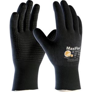 ATG MaxiFlex® EnduranceTM 34-8745 Gloves - Large/9, 15, Nylon, Foam Nitrile, Dotted Palm, Lycra®, Priced per Pair, 144