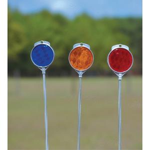 Ground Stake Reflector - Silver, Blue, 4'