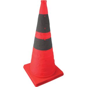 Collapsible Lighted Cone - 28", Orange, 4" & 6", 12", 12", 2.5"