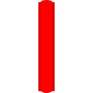 Convex Pavement Marker Stakes - Red, None, 3'